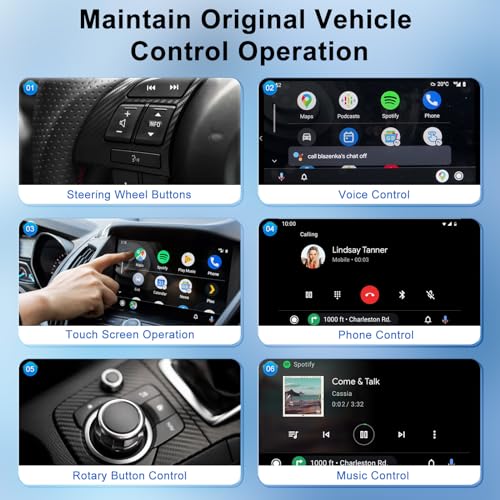 Wireless Android Auto Adapter, Android Auto USB C Dongle for OEM ...