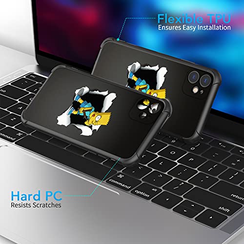 Fit For Iphone 11 Case (6.1") With 4 Corners Shockproof Protection Anime Design Customization Cases For Men And Women (25-Simpsons-Funny-Bart-Slingshot) #TOP4