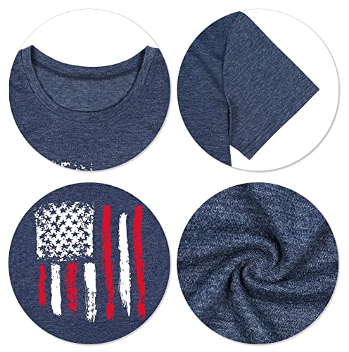 Patriotic Shirts for Women American Flag Shirt 4th of July Tshirt Graphic Tees Casual Short Sleeve Tee Top4