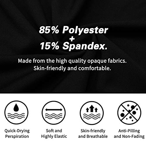 Queerier Men'S Compression Shirts Long Sleeve Athletic Workout Tops Gym Undershirts Active Sports Baselayers Black Large thumb #5