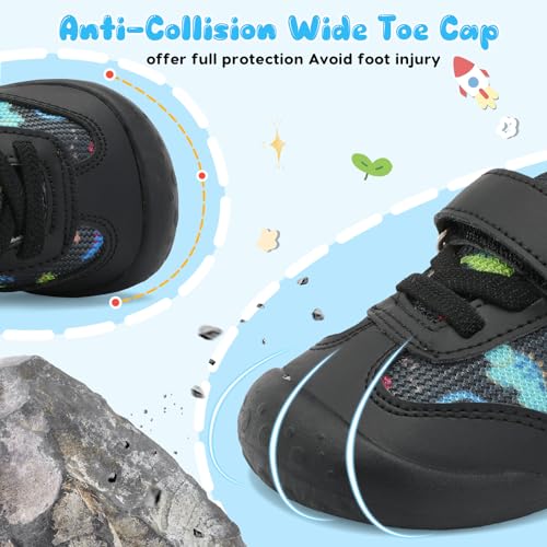 Image of Scurtain Baby Shoes Boy Girl First Walking Shoe Infant Crib Breathable Sneakers Lightweight Barefoot Shoes for Babies