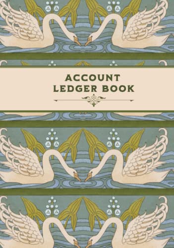 Account Ledger Book Hardcover 7" x 10": Transaction Register and