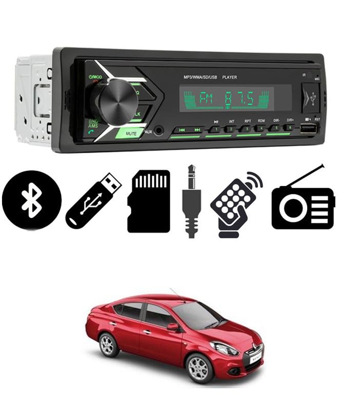 AYW 2093 Single DIN Bluetooth Car Stereo USB/BT/Aux/FM with Remote Control-110-image-47
