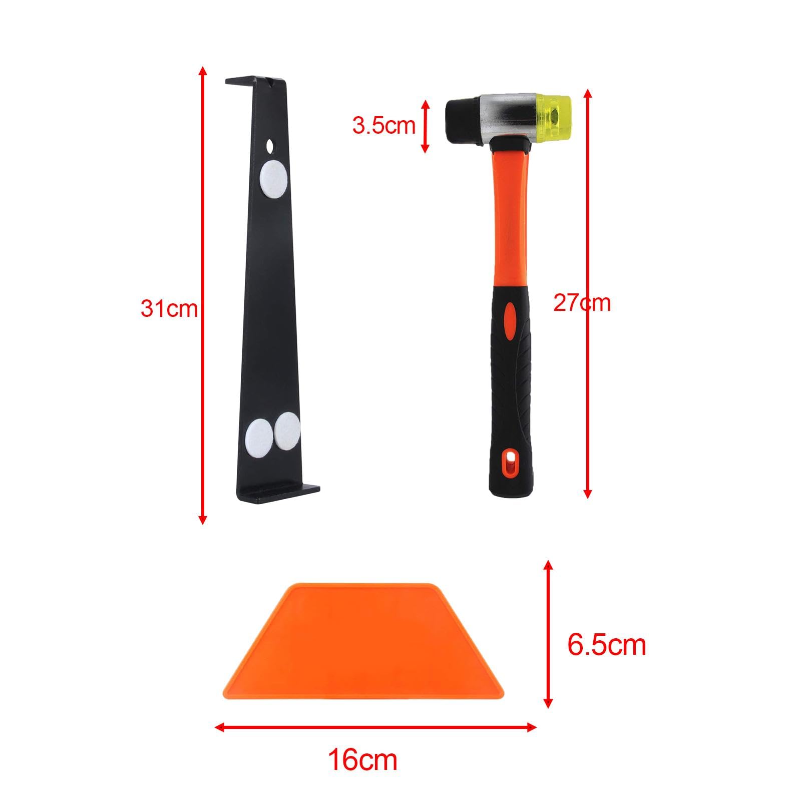 MagiDeal Set per l'installazione di pavimenti in legno resistente, Blocco trapezoidale