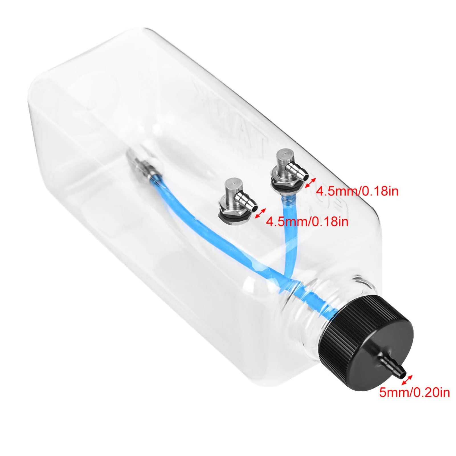 Serbatoio carburante RC in plastica trasparente con buona tenuta, serbatoio carburante in plastica trasparente ad alta resistenza (700 ml (per aerei 50-70cc))