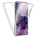 Produktbild SDTEK Hülle für Samsung Galaxy S20 FE (Fan Edition) Full Body Front Und Rückenschutz 360 Schutzhülle Cover Clear Transparent Soft