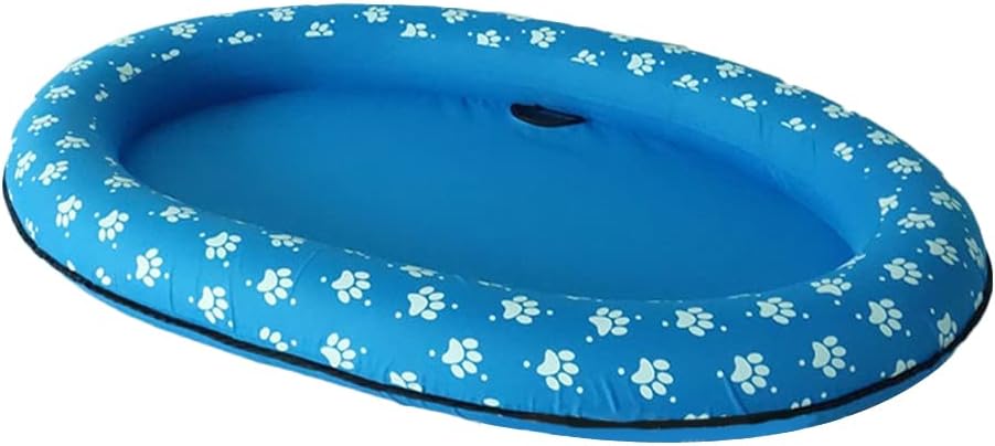 Blueyouth Dog Pool Float Pet Water Toy Pool Float Swimming Pool Floating Row Bed Inflatable Beach Toy for Dog Cat