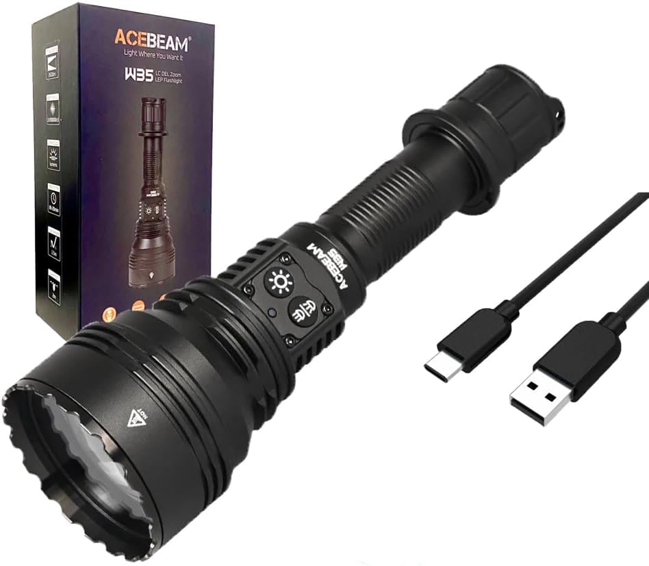 Amazon.co.jp: Acebeam W35 LC DEL Zoom LEP 懐中電灯 - 800ルーメン