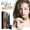LA-PURE-Waterproof-Eyeliner-Stamp-2-Wingliner-Black-Make-Up-Pens-Vamp-Style-Wing-Smudgeproof-Waterproof-Perfect-Cat-Eye-Look-Winged-Long-Lasting-Liquid-Eye-Liner-Pen-Eyeshadow-No-Dipping LA PURE Wing Eyeliner Stamp Pens 2x Liquid Cat Eye Winged Eyeliner Stamp & Fine Tipped Pen Eyeliner Stencil Smudge Proof Black Eye Liner Tiktok Trend Items Sweatproof -Black 10mm