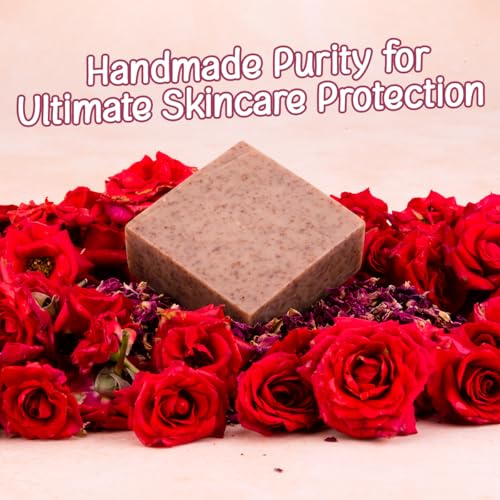 Image of Naturalis Rose Soap - Handmade Cold-Pressed Rose Soap for Bath - Organic Soap for Deep Cleansing, Hydration, Skin Soothing, and Radiant Glow, 100g - Refreshing and Rejuvenating Experience