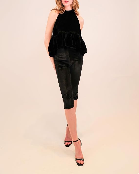 Shreya Velvet Capri