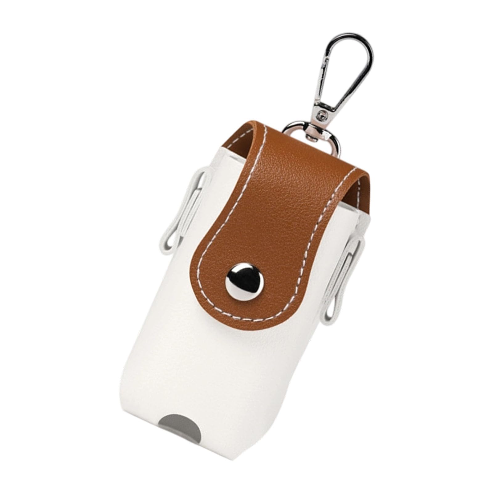 Aufbewahrungstasche aus PU-Leder mit Metallschnalle zum Aufhängen an der Taille, Aufbewahrungstasche für Golfbälle, Ledertasche, Taille mit Gürtelclip