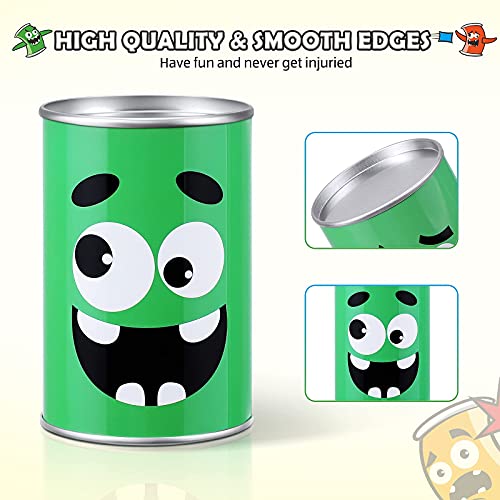 Halloween Carnival Games Bean Bag Toss Game for Kids & Adults - Knockdown Can Game Set for Trick or Treat Decoration Home Decor Gathering Party Favors Supplies Homeschooling Backyard Game - 13 Pcs