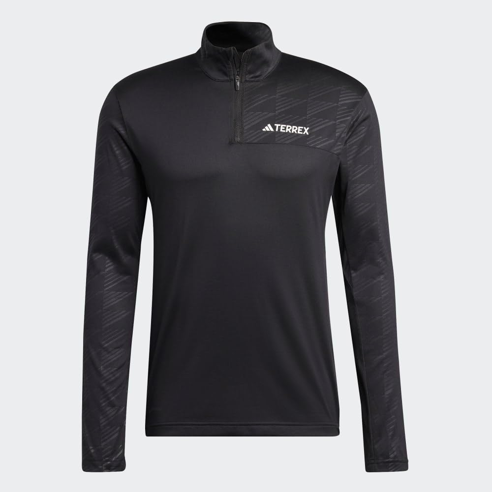 Adidas Camiseta de Manga Larga con Media Cremallera Terrex Camiseta de Manga Corta Hombre
