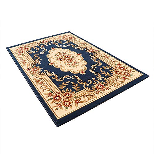 AGEM Teppich Orient teppiche Klassischer Ornamente Muster Webteppich Kurzflorteppich Orientteppich Indoor Carpet (120 x… – Bild 3