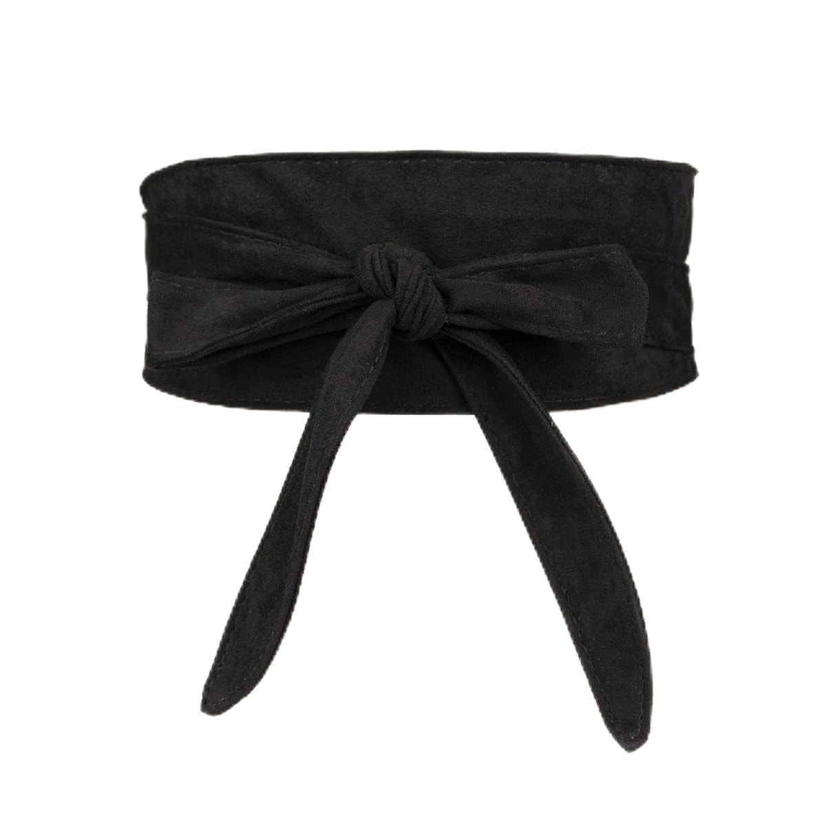 Mujer Vestido Cinturón De Cuero Con Lazo De Gamuza, De Vestir De Cinta De Gamuza Para Mujer, De Cintura, Cadena De Cintura