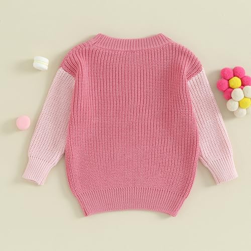 Toddler Baby Boy Girl Heart Knit Sweater Kids Infant Newborn Outfit4