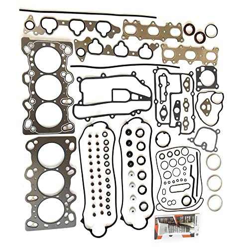 Image of Partsflow Head Gasket Set | Compatible With ACURA LEGEND 1991-1995, RL 1996-2004,TL 1996-1998 V6 3.2L & 3.5L SOHC OE#HS9031PT-1, SL1000, HS4025
