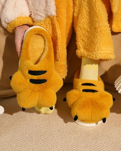 Fuzzy Paw Slippers Cute Animal Claw Slipper House Slippers for Women Fluffy Furry Women's Warm Winter Slipper Indoor 20254