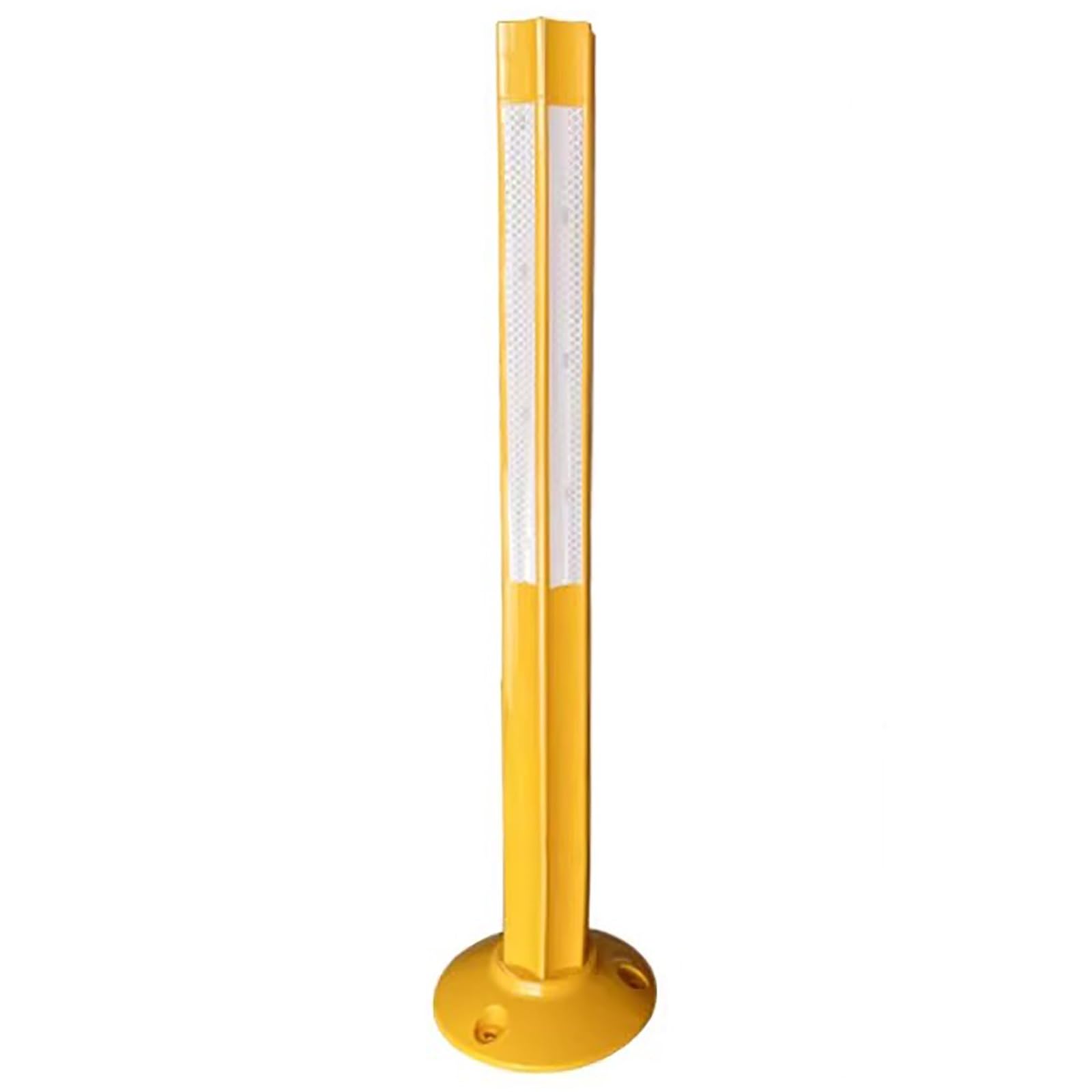 HCZKIUJY Safety Bollard Posts with Reflective Strips for Road Construction, Parking Lot Safety, and Traffic Crowd Control (B 1pcs)