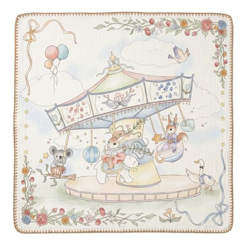Image of haus & kinder Muslin Blanket for New Born Baby, Soft Breathable Baby Blankets Newborn, Baby Blanket for 0-2 Years, New Born Babies Essentials | Carnival