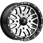 Bundle-9-Items-MSA-Machined-Brute-14-ATV-Wheels-28-Mud-Lite-XL-Tires-4x156-Bolt-Pattern-38x24-Lug-Kit