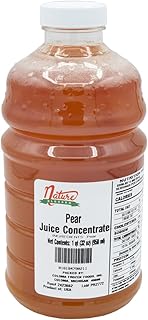 Nature Blessed 100% Pure Pear Concentrate - 1 Quart (1/32 fl oz bottle), Applications: Home Wine Making, Brewing, Distilling, Smoothies, Mead, or Jelly