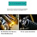 Motorcycle Handlebar End Light ,12 LED Turn Signal Lamp Scooter Blinker Flasher Resistor Front Rear Light Assembly,for Chopper Cruiser Classic Vintage Motorbike