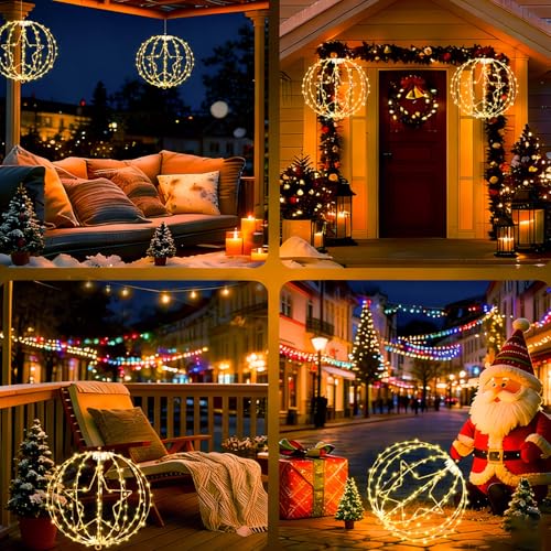 Étoile Lumineuse Noël 30CM avec Minuterie Intégrée et 8 Modes d'Éclairage - 6