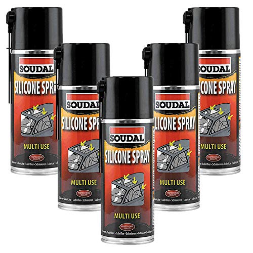 Soudal Silicone Spray - 5 Pack