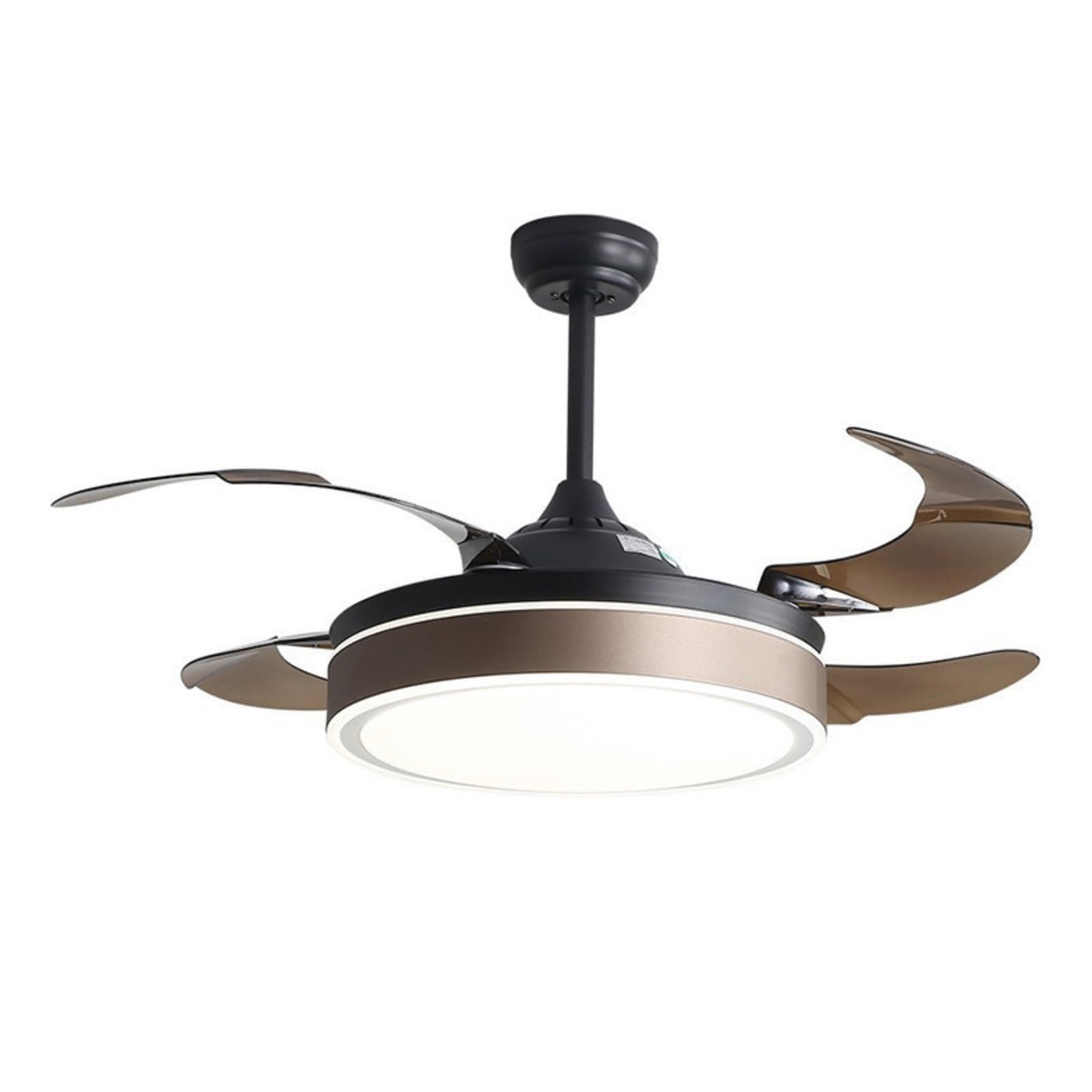 Modern Simple Frequency Conversion Fan Lamp No Strobe Ceiling Factory Living Room Invisible Restaurant Easy to Install