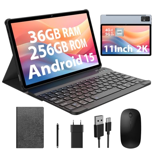 BEYNIVAN Tablet 11 Pollici Android 15 Tablet,Doppio SIM 4G LTE+5G WiFi,Octa-Core 2.0Ghz,2000x1200...