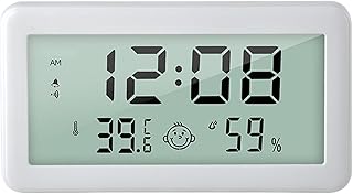Digital Hygrometer Thermometer, Indoor Temperature Humidity Monitor Gauge with Facial Icons, Electronic Thermo-Hygrometer Measuring Tool, Thermometers & Meteorological Instruments With backlight