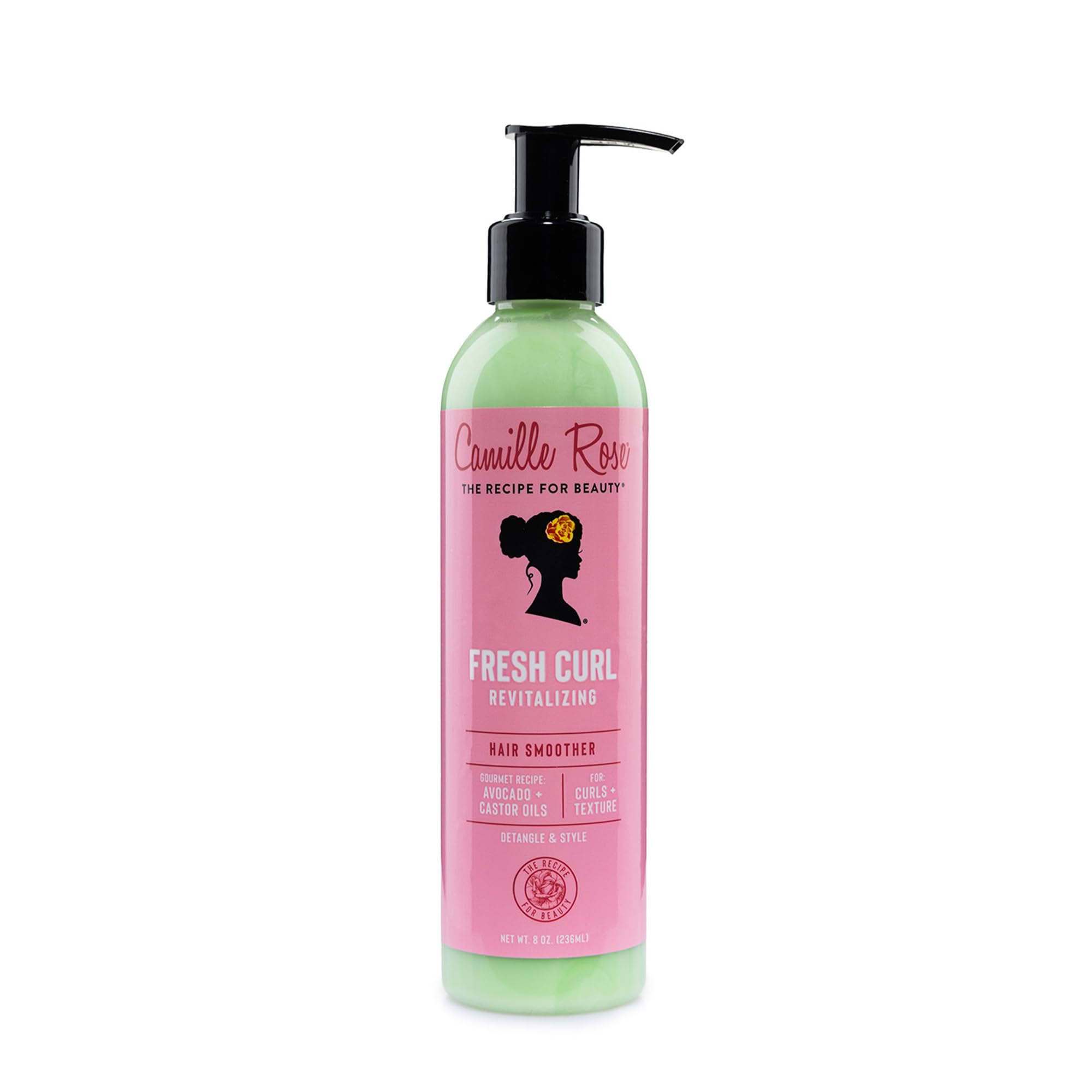 Camille Rose Fresh Curl 2 in 1 Hair Styling Cream & Detangler Gel, 240 ml