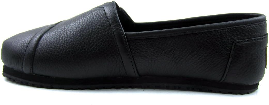 OwnShoe for Work Women's Slip Resistant Flat Shoe (9, Black)