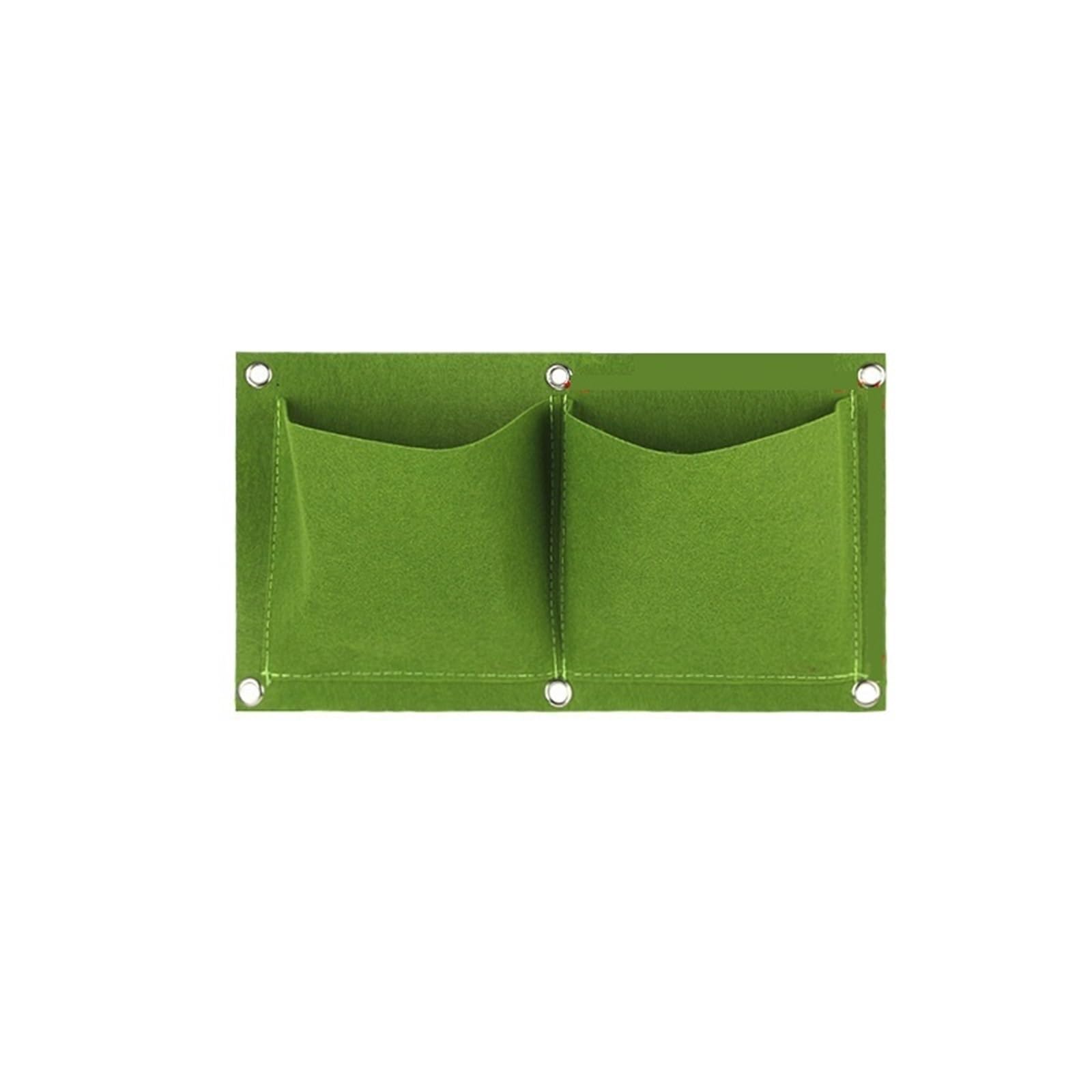 LCUVIMPEX Plant Grow Bags, Grow Bags Wall Hanging Pockets Vertical Succulent Planter Black Green Multiple Sizes(Green,72 pockets)
