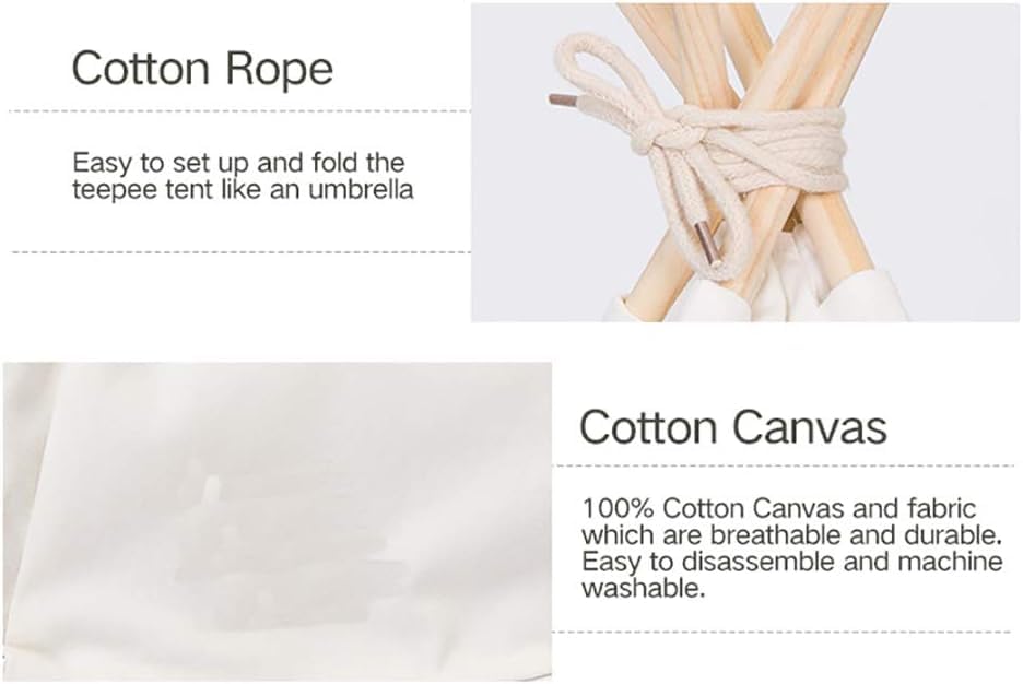 Sunnykud Tipi Zelt für Haustiere Hundezelt Katzenzelt Haustierzelte Häuser mit Kissen Abnehmbar und Waschbar Haustierbett Wegklappen Haustier Hundebett Katzenbett (S:40x40x50cm, weiß)