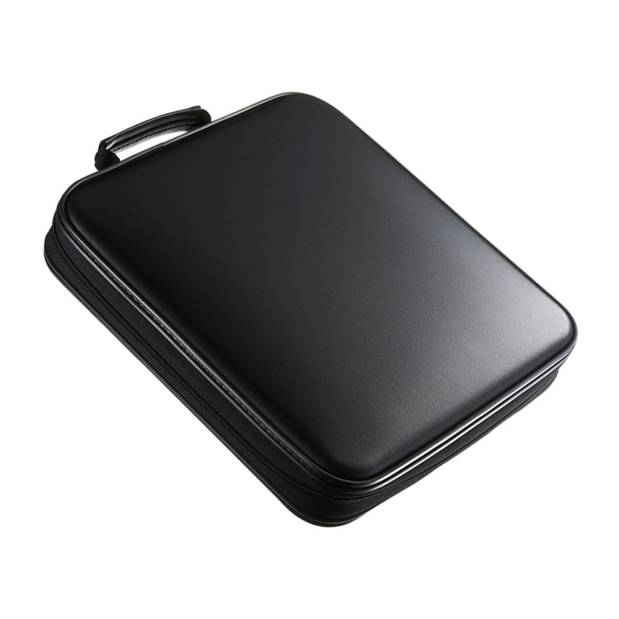 Porta CD in Plastica Cerniera Custodia per Dvd da Esterno Borsa per Dischi CD Maniglia Protezione da Polvere e Graffi Design di Grande Capacità per Conservazione Casa Viaggio