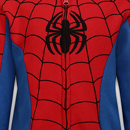 Marvel Avengers Captain America and Spider-Man Boys Zip-Up Hoodie for Toddlers and Big Kids3
