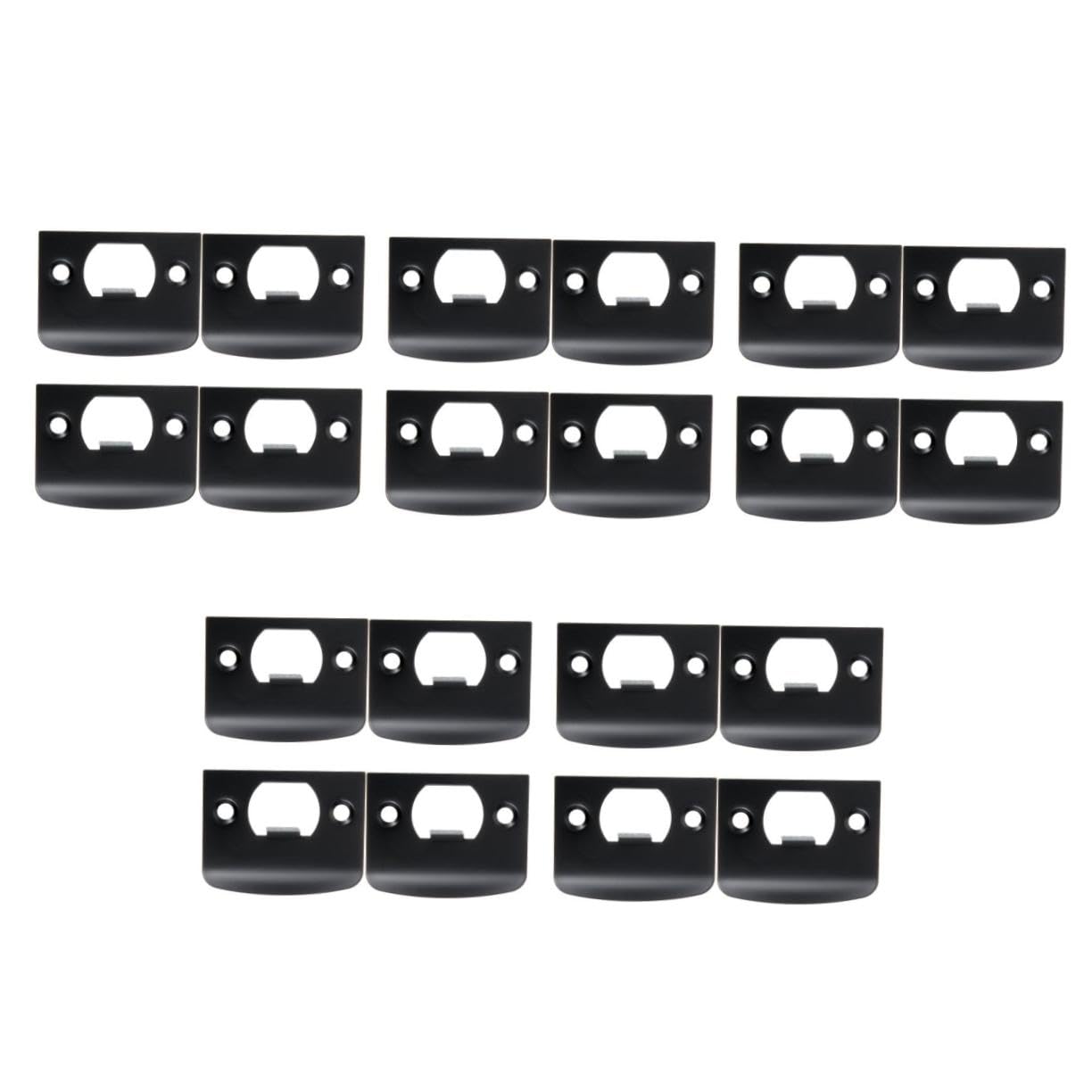 Lurrose 5 Ensembles Plaques De Serrure Acier Inoxydable Résistantes Et Durables Kit Pour Renfort De Porte D Entrée Installation Facile Pour Pêne Dormant Protection Pour Maison 4 Pièces * 5