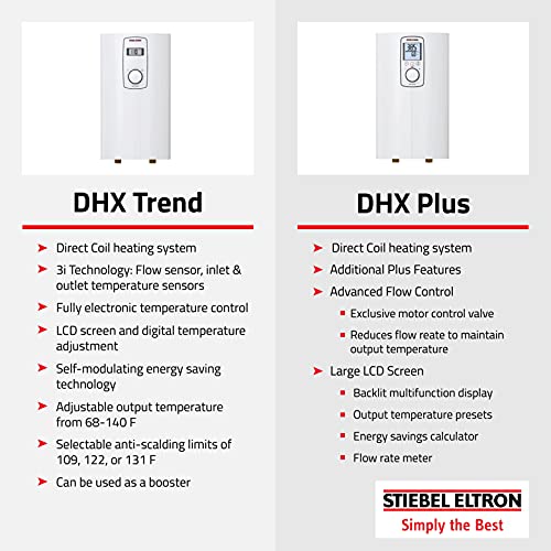 Stiebel Eltron 202151 DHX 15-2 Plus Point-of-Use Tankless Electronic Water Heater, 240V, 14400 Watts - Image 4