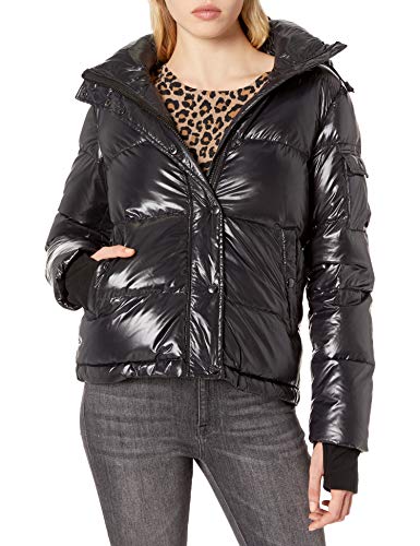 S13 Women's Ella Short Down Puffer Coat, Jet, Large
