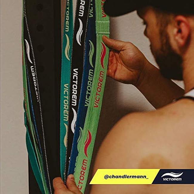 Victorem Pull Up Assistance Bands Set - Set of 4 Long Fabric Resistance Bands for Home - Sturdy Stretchy Equipment for Home Exercise and Stretching - Perfect for Fitness with Bag and Workout Guide