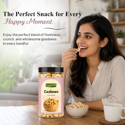 Image of Wildroot Cashew 500gm | Whole Kaju | Natural Crunchy & Creamy Cashew Nuts