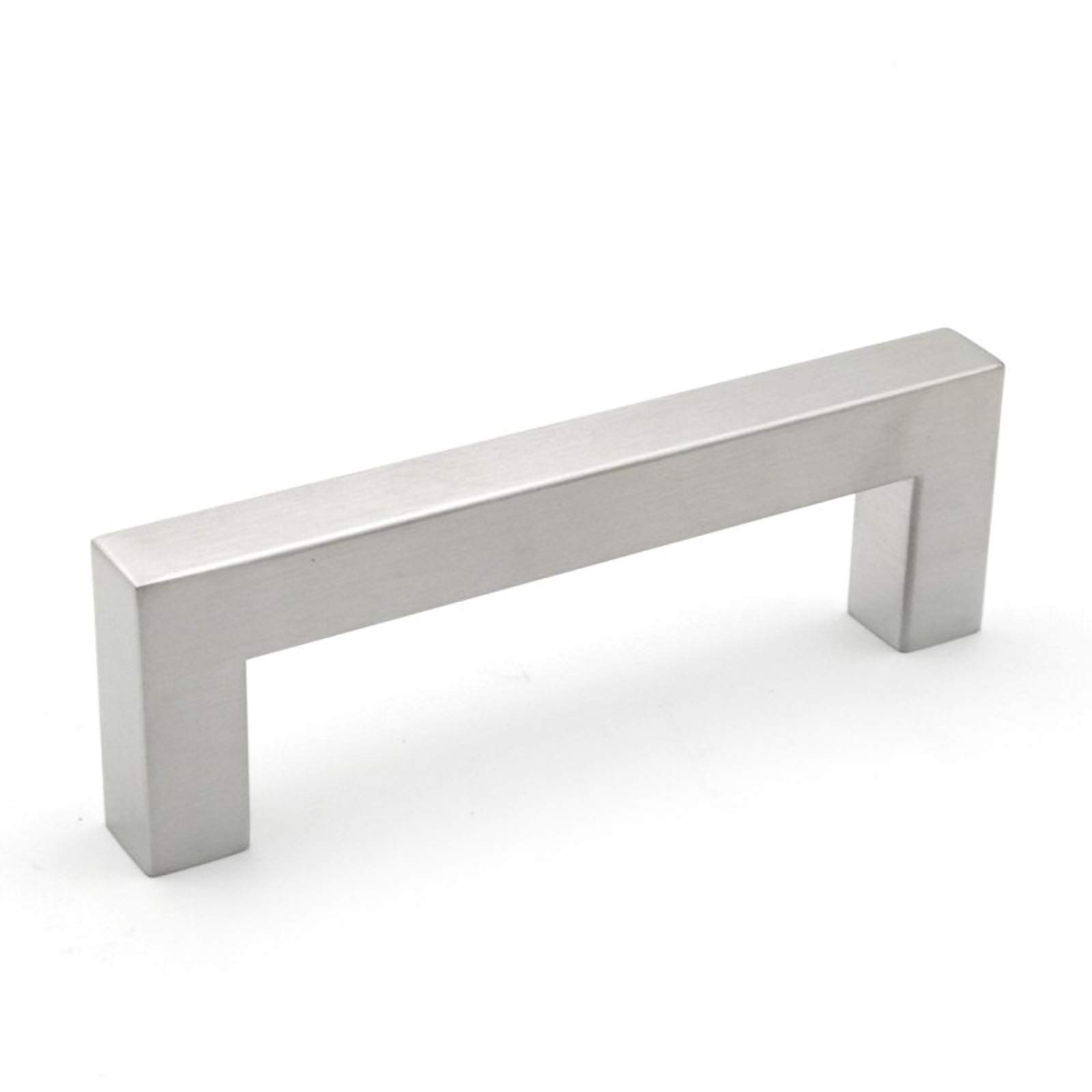 10 Stück Möbelgriffe Edelstahl Schrankgriffe Küchengriffe Schubladengriff für Kleiderschrank Küche Silber Lochabstand (160mm) (Silber 128mm)
