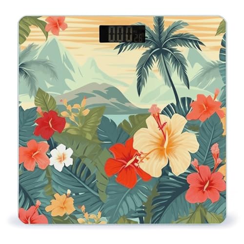 Báscula Digital Smart Summer Hawaiian para Baño miniatura 1