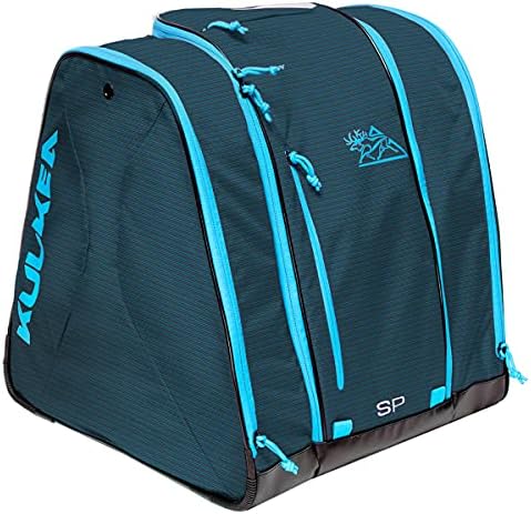 KULKEA Speed Pack Ski Boot Backpack - Ski Boot Bag With Open Pack Design For Quick Gear & Boot Storage - Durable, Spacious, & Water Resistant Backpack (Blue Run)