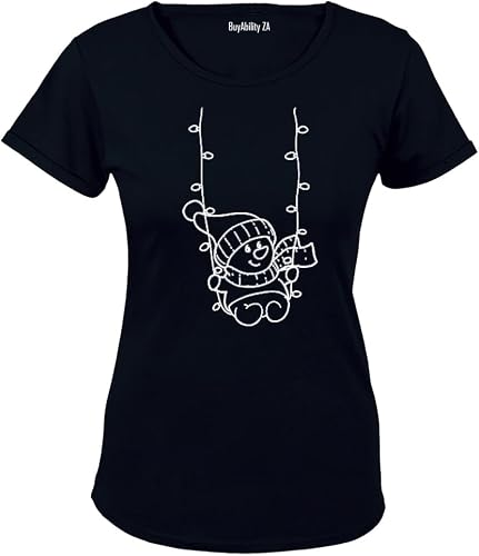 Snowman Swing - Christmas - Ladies - T-Shirt
