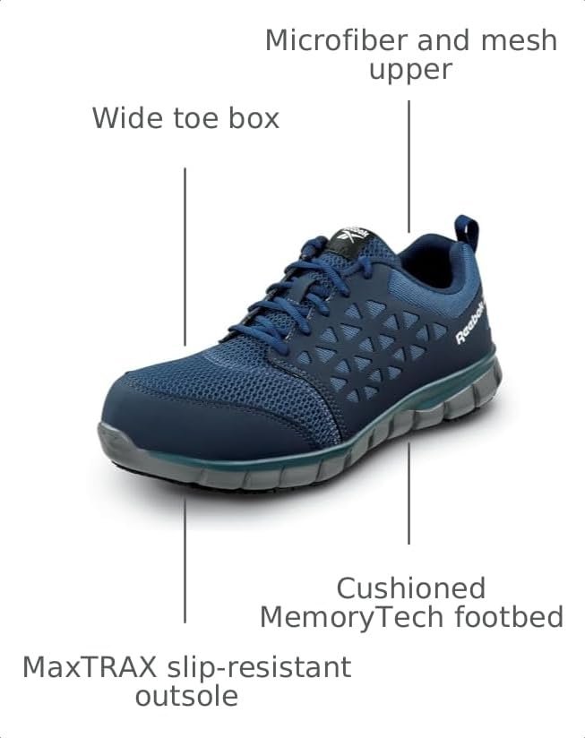 Image of Reebok Men's Sublite Cushion Work MaxTrax Composite Toe SRO Athletic