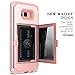 WeLoveCase Galaxy S8 Wallet Case Defender Wallet Design with Hidden Back Mirror and Card Holder Heavy Duty Protection Shockproof 3 in 1 All-Round Armor Case for Samsung Galaxy S8 - Rose Gold